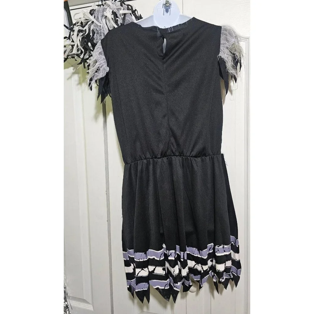 Fear Leader Cheerleader Costume Rebel Zombie Killer Goth Bad Dead Halloween Girl
